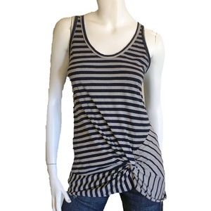Reposhed Stateside Gray & Navy Striped Tank - size M - EUC - ships free